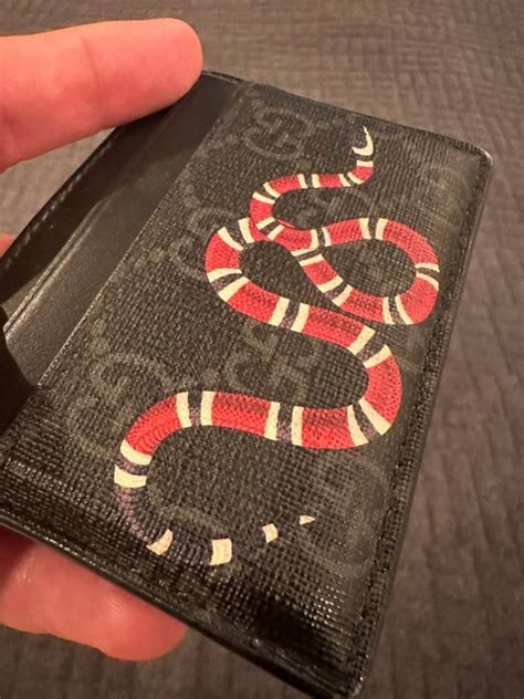 what kind of snake is on gucci|gucci snake cardholder.